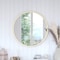 Flash Furniture 27.5in Round Gold Metal Framed Accent Wall Mirror HMHD-9M3000GD-GLD-GG - alternate 2